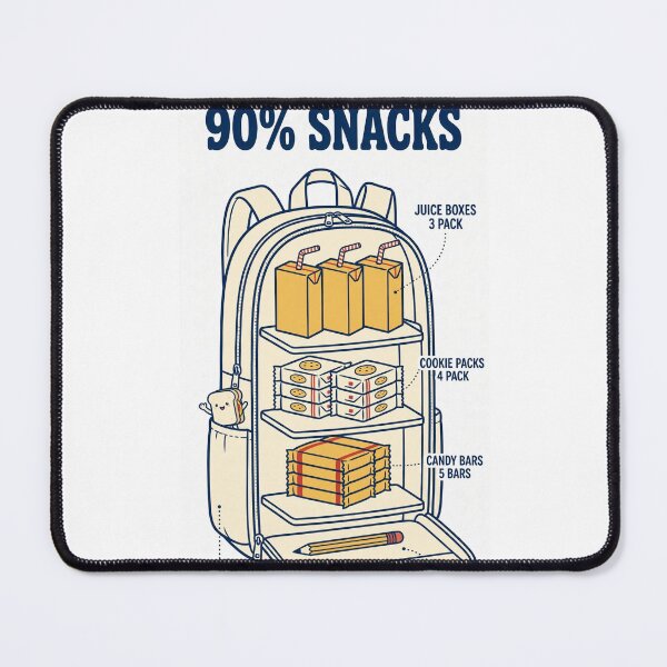 Item preview, Backpack X-Ray 90 Percent Snacks Funny Kids Shirt designed and sold by Hearth & Hue.