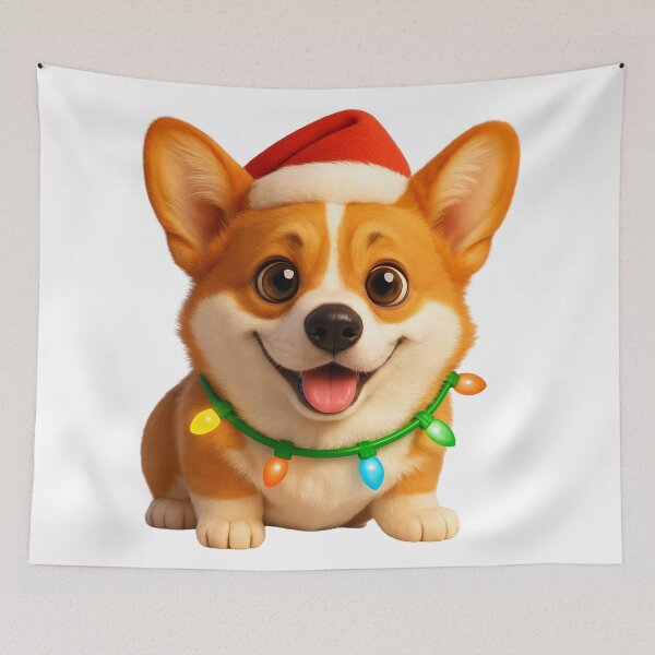 Item preview, Pembroke Welsh Corgi Dog Christmas Sparkle designed and sold by Sillytoe.