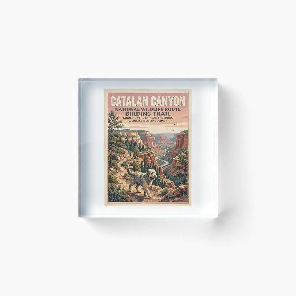 Item preview, Catalan Sheepdog Canyon Birder designed and sold by PictoVibe.