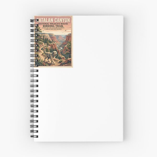 Item preview, Catalan Sheepdog Canyon Birder designed and sold by PictoVibe.