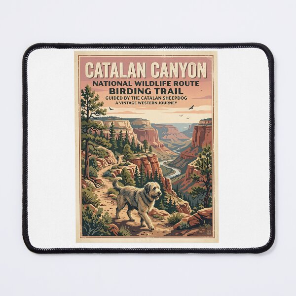 Item preview, Catalan Sheepdog Canyon Birder designed and sold by PictoVibe.