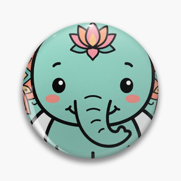 Item preview, Henna Elephant Bloom designed and sold by MoodHoardCo.