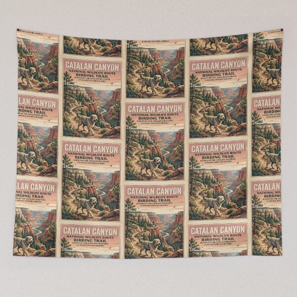 Item preview, Catalan Sheepdog Canyon Birder designed and sold by PictoVibe.