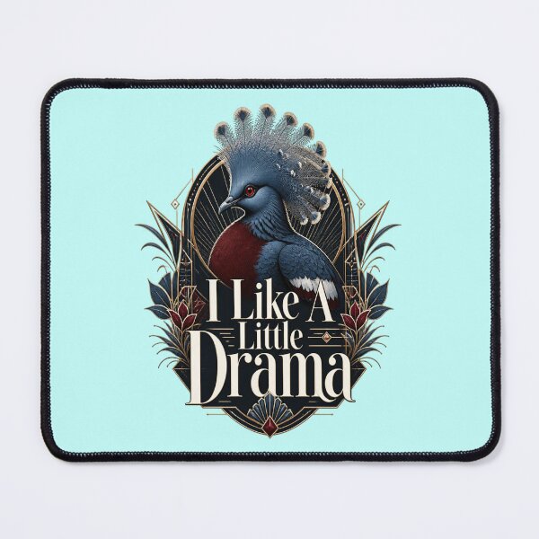 Item preview, Victoria Crowned Pigeon Shirt - I Like A Little Drama - Art Deco Exotic Bird Tee - Vintage Luxury Fashion Apparel designed and sold by Max Store.
