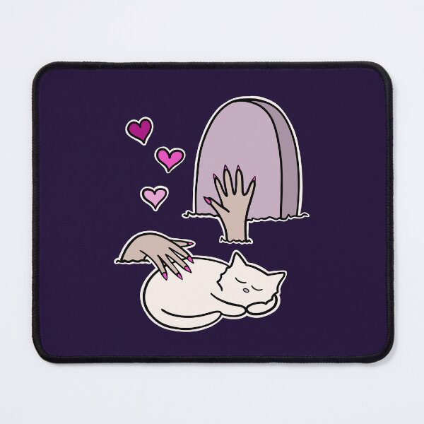 Item preview, Girl Zombie Petting Cat in a Cemetery Halloween designed and sold by Sollomio.