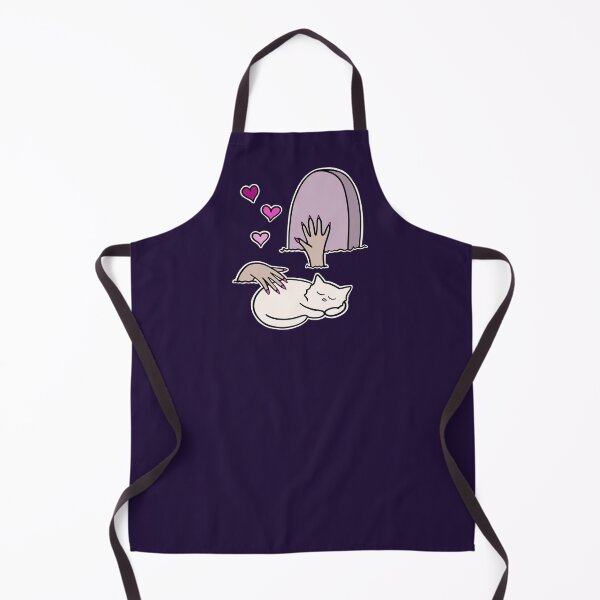 Item preview, Girl Zombie Petting Cat in a Cemetery Halloween designed and sold by Sollomio.