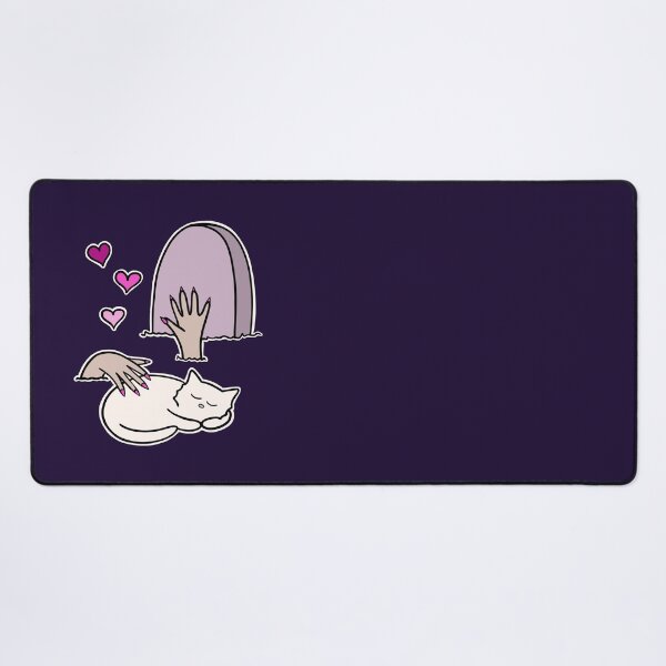 Item preview, Girl Zombie Petting Cat in a Cemetery Halloween designed and sold by Sollomio.