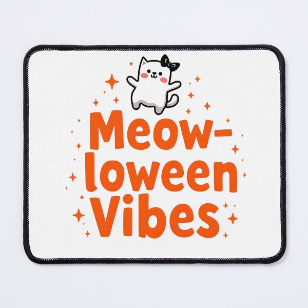 Item preview, Meow-loween vibes cute cat happy halloween designed and sold by Panya-Design.