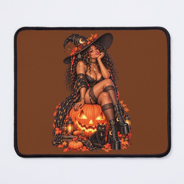 Item preview, Glamorous Autumn Pumpkin Witch 1A designed and sold by CrumbBumStudio.