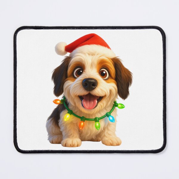 Item preview, Petit Basset Griffon Vendéen Dog Christmas Cheer designed and sold by Sillytoe.