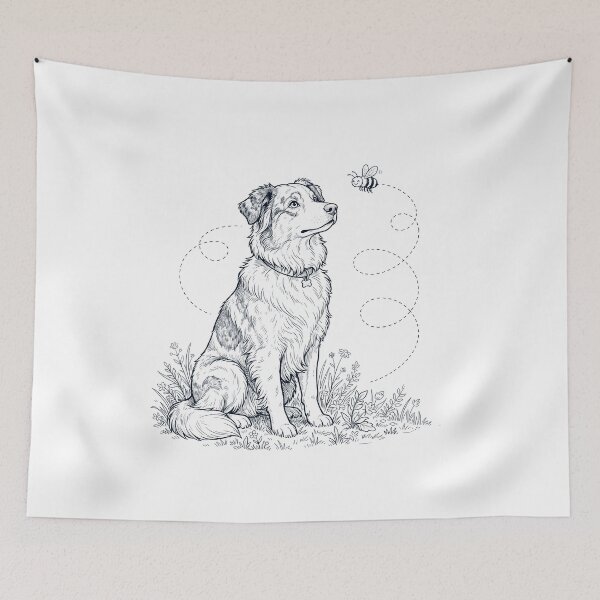 Item preview, Australian Shepherd Bumble Bee Honeybee Dog Lover designed and sold by dian-rody-crest.