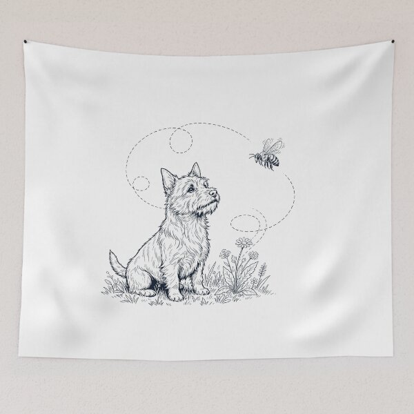 Item preview, Australian Terrier Bumble Bee Honeybee Dog Lover designed and sold by dian-rody-crest.