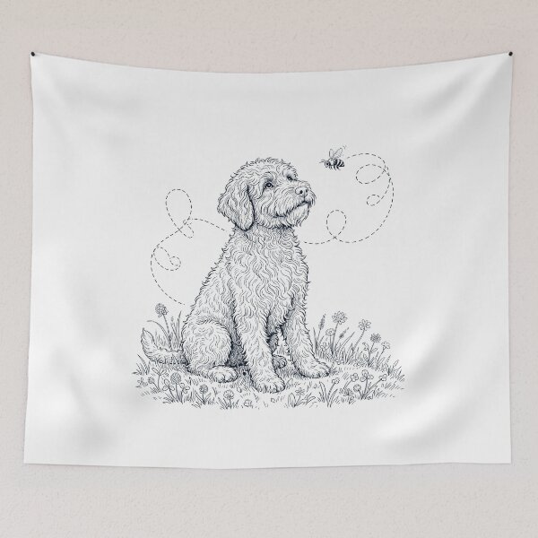 Item preview, Barbet Bumble Bee Honeybee Dog Lover designed and sold by dian-rody-crest.