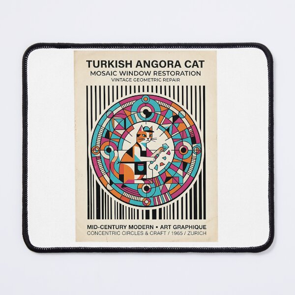 Item preview, Turkish Angora Mosaic Restorer designed and sold by PictoVibe.