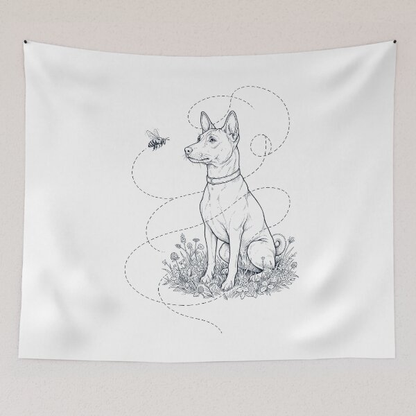 Item preview, Basenji Bumble Bee Honeybee Dog Lover designed and sold by dian-rody-crest.