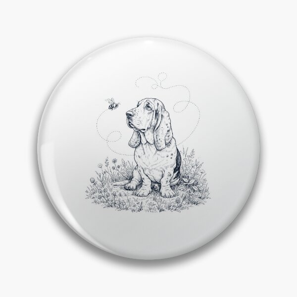 Item preview, Basset Hound Bumble Bee Honeybee Dog Lover designed and sold by dian-rody-crest.