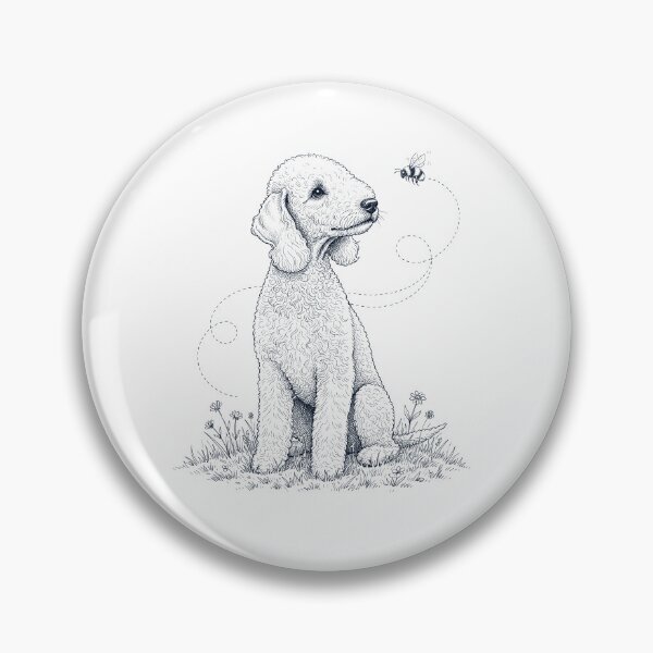 Item preview, Bedlington Terrier Bumble Bee Honeybee Dog Lover designed and sold by dian-rody-crest.
