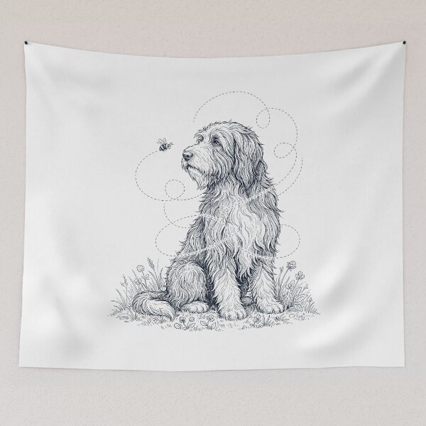 Item preview, Bearded Collie Bumble Bee Honeybee Dog Lover designed and sold by dian-rody-crest.