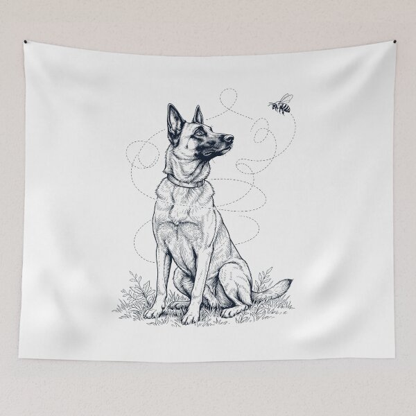 Item preview, Belgian Malinois Bumble Bee Honeybee Dog Lover designed and sold by dian-rody-crest.