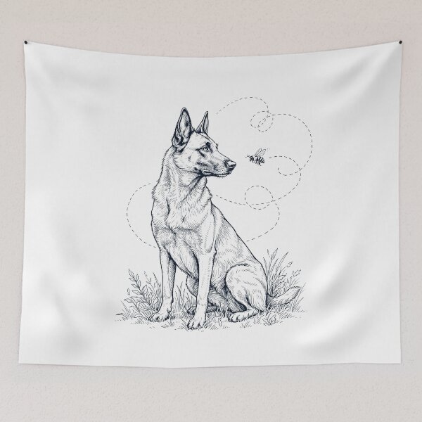 Item preview, Belgian Shepherd Bumble Bee Honeybee Dog Lover designed and sold by dian-rody-crest.