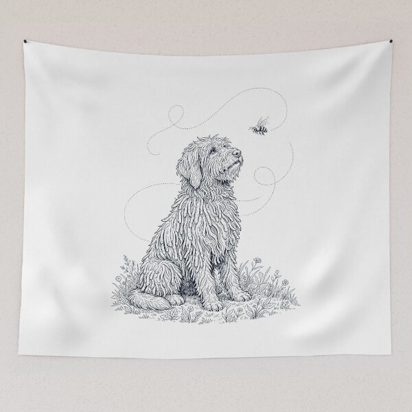 Item preview, Bergamasco Shepherd Bumble Bee Honeybee Dog Lover designed and sold by dian-rody-crest.