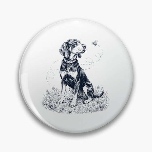 Item preview, Black and Tan Coonhound Bumble Bee Honeybee Dog Lover designed and sold by dian-rody-crest.