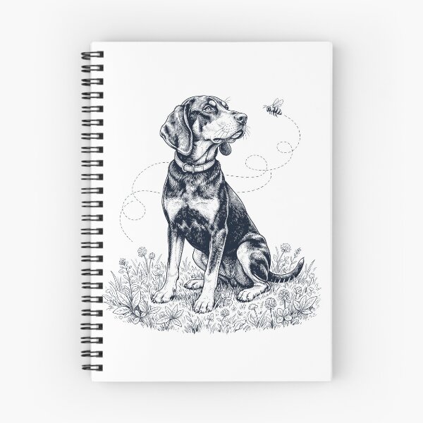 Item preview, Black and Tan Coonhound Bumble Bee Honeybee Dog Lover designed and sold by dian-rody-crest.