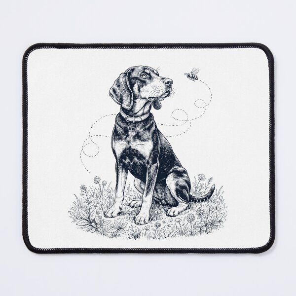 Item preview, Black and Tan Coonhound Bumble Bee Honeybee Dog Lover designed and sold by dian-rody-crest.