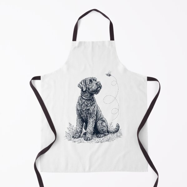 Item preview, Amante de los perros, abejorro, abeja y terrier ruso negro designed and sold by dian-rody-crest.