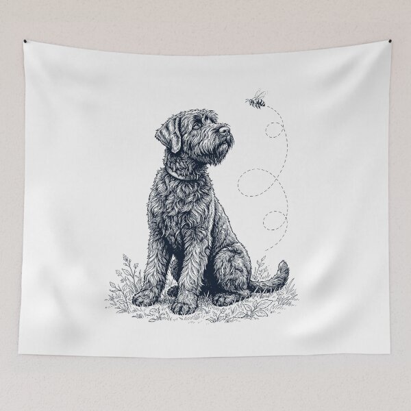 Item preview, Black Russian Terrier Bumble Bee Honeybee Dog Lover designed and sold by dian-rody-crest.