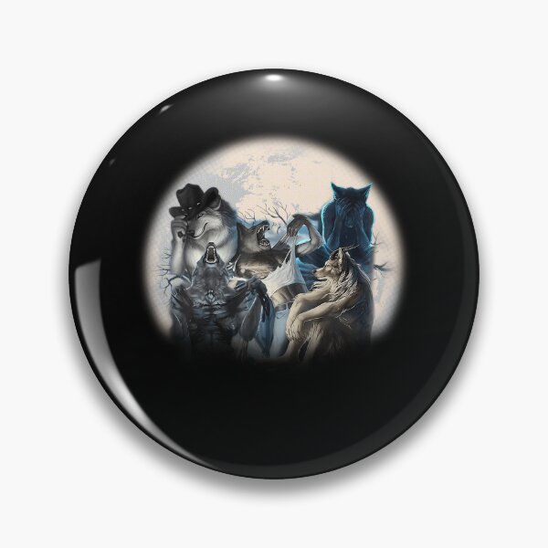 Item preview, Alpha Wolf Howling Moon designed and sold by AstralArborsArt.