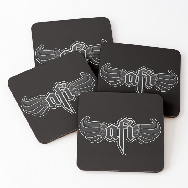 Item preview, Winged Emblem 'afi' Script Alternative Rock designed and sold by WAHBI-HBO.
