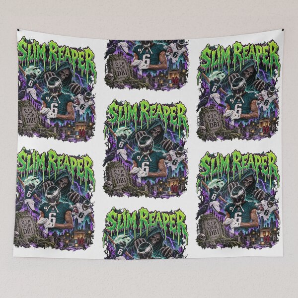 Item preview, Slim Reaper | Smitty 90s Horror Football Bootleg designed and sold by The Velvet Index.