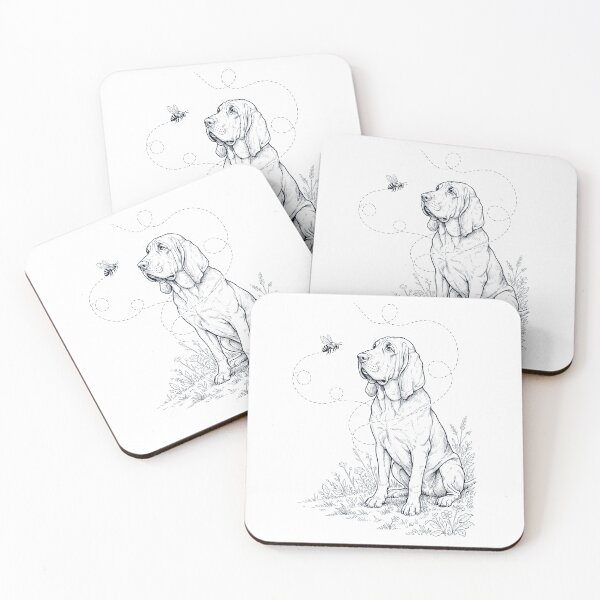 Item preview, Bloodhound Bumble Bee Honeybee Dog Lover designed and sold by dian-rody-crest.