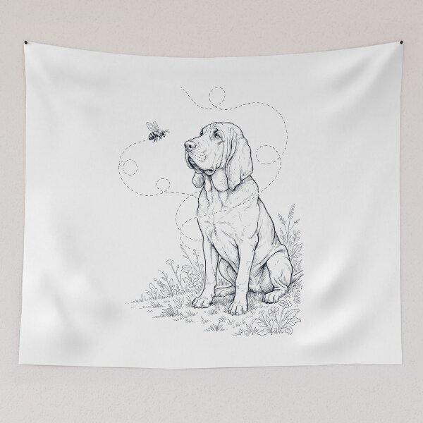 Item preview, Bloodhound Bumble Bee Honeybee Dog Lover designed and sold by dian-rody-crest.
