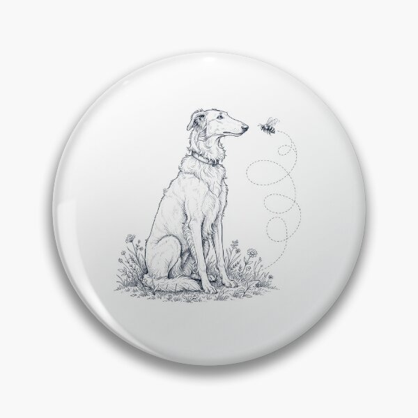 Item preview, Borzoi Bumble Bee Honeybee Dog Lover designed and sold by dian-rody-crest.