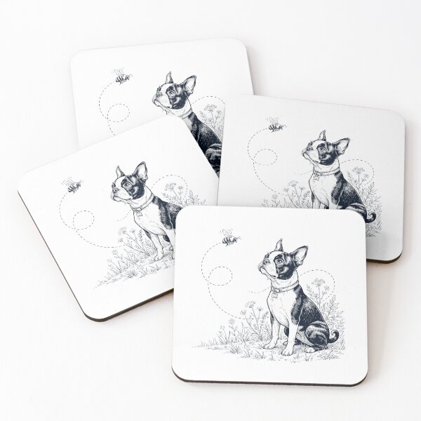 Item preview, Boston Terrier Bumble Bee Honeybee Dog Lover designed and sold by dian-rody-crest.