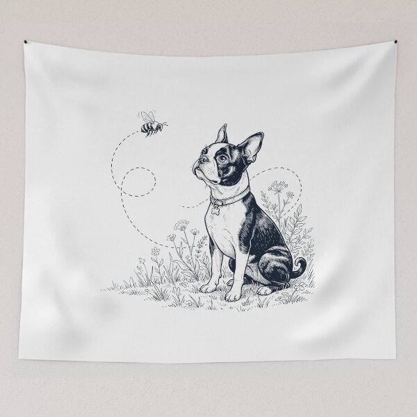Item preview, Boston Terrier Bumble Bee Honeybee Dog Lover designed and sold by dian-rody-crest.