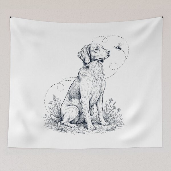 Item preview, Brittany Bumble Bee Honeybee Dog Lover designed and sold by dian-rody-crest.