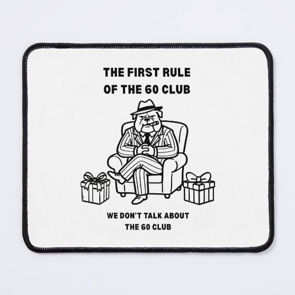 Item preview, Funny 60th Birthday Bulldog Don’t Talk About the 60 Club Mafia Gangster designed and sold by HYPNK.