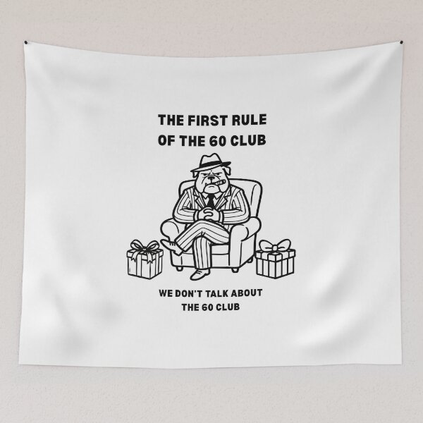Item preview, Funny 60th Birthday Bulldog Don’t Talk About the 60 Club Mafia Gangster designed and sold by HYPNK.