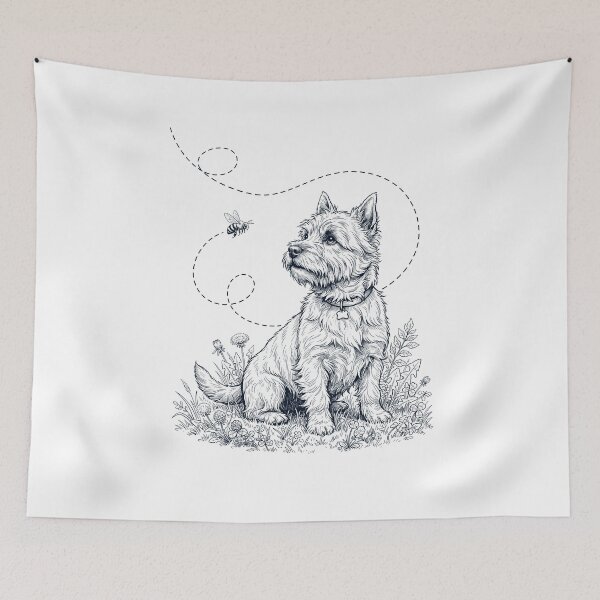 Item preview, Cairn Terrier Bumble Bee Honeybee Dog Lover designed and sold by dian-rody-crest.