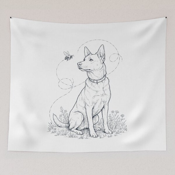 Item preview, Carolina Dog Bumble Bee Honeybee Dog Lover designed and sold by dian-rody-crest.