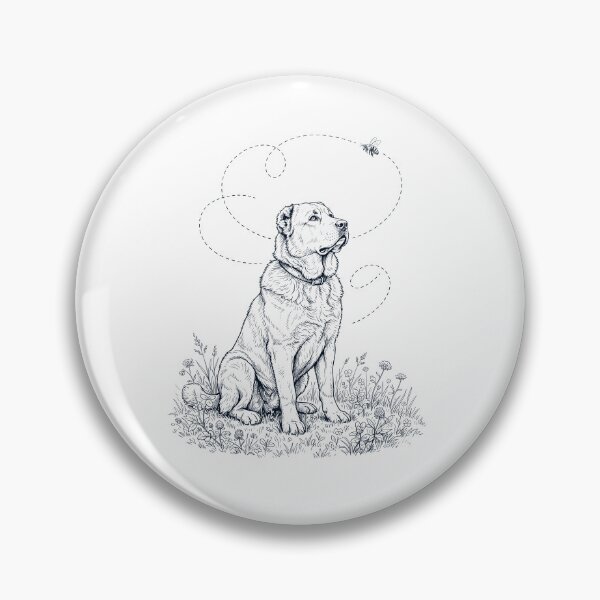 Item preview, Central Asian Shepherd Dog Bumble Bee Honeybee Dog Lover designed and sold by dian-rody-crest.