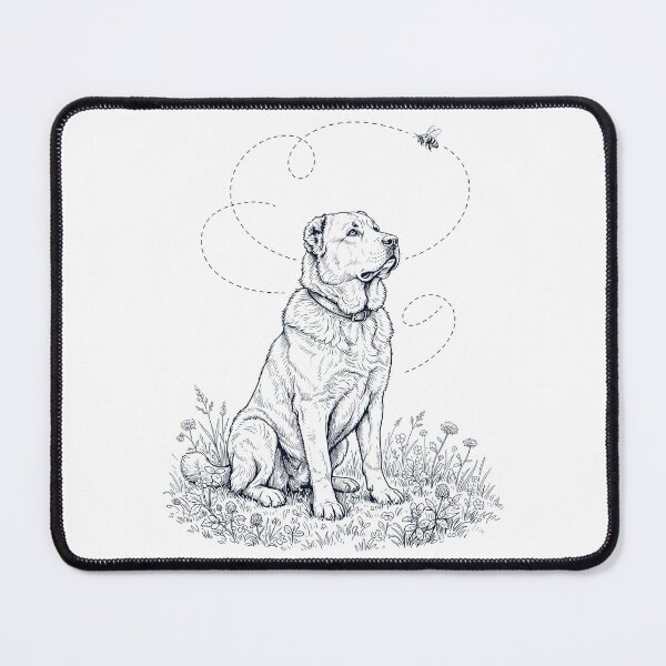 Item preview, Central Asian Shepherd Dog Bumble Bee Honeybee Dog Lover designed and sold by dian-rody-crest.