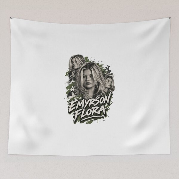 Item preview, Emyrson flora music album cover art typography designed and sold by ARTeez⭐️⭐️⭐️⭐️⭐️.