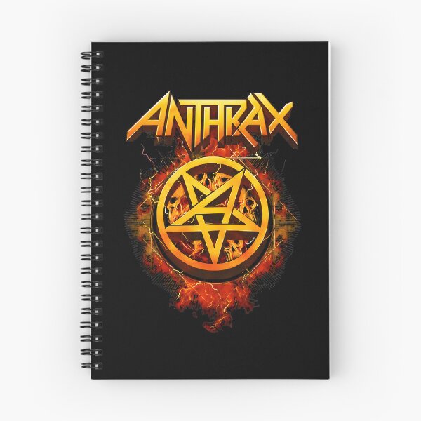 Item preview, Anthraxss Band Logo Fire Skull Pentagram designed and sold by DIMOYFUNNY.