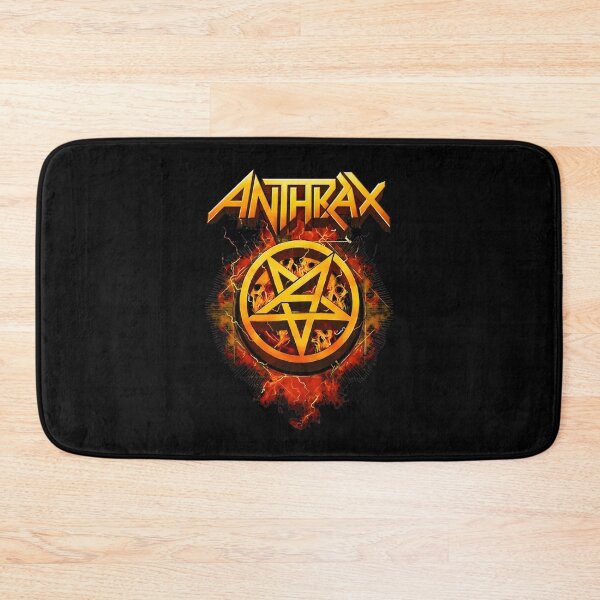 Item preview, Anthraxss Band Logo Fire Skull Pentagram designed and sold by DIMOYFUNNY.
