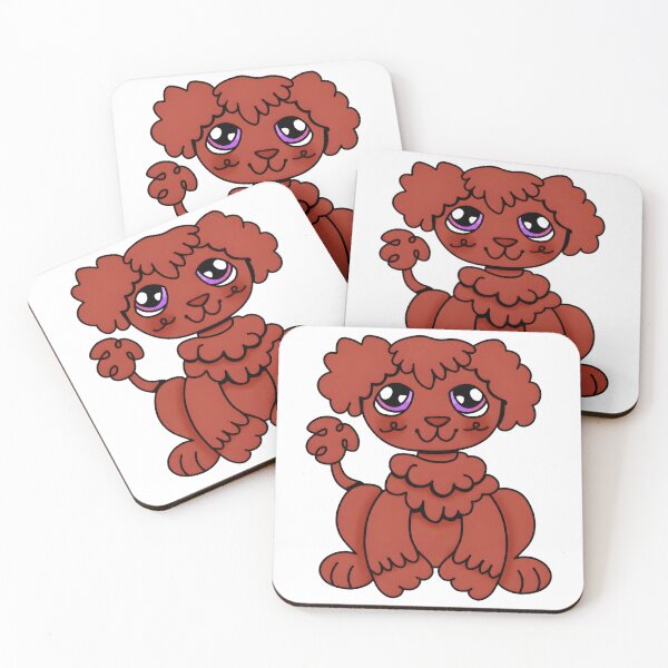 Item preview, Cute Curly Red Poodle designed and sold by LasonMiller.
