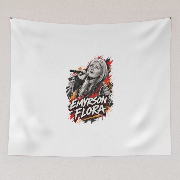 Item preview, Emyrson flora music album cover art typography designed and sold by ARTeez⭐️⭐️⭐️⭐️⭐️.